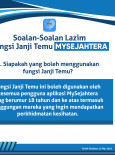 Soalan-Soalan Lazim Fungsi Janji Temu MySejahtera: Siapakah Yang Boleh Menggunakan Fungsi Janji Temu?